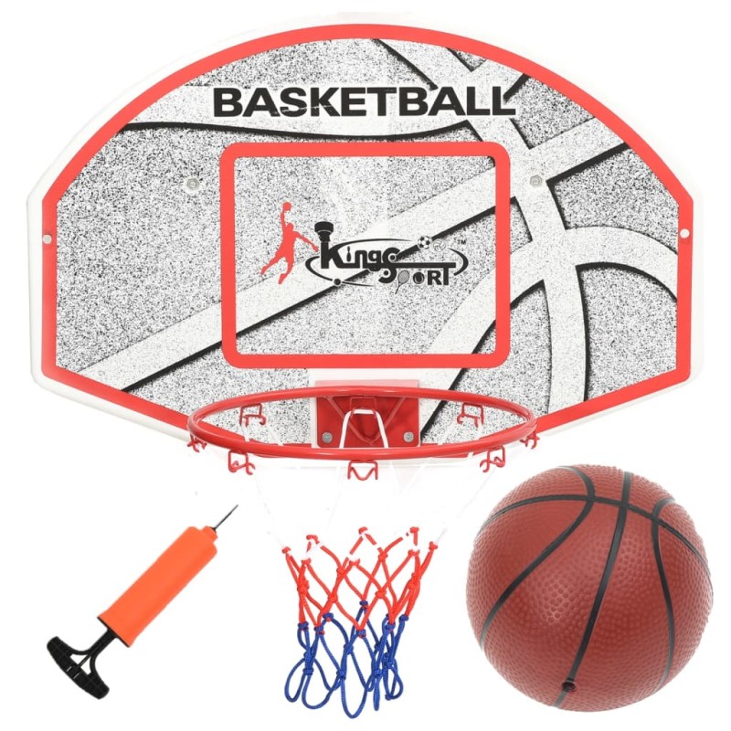 vidaXL Set Canestro da Basket da Parete 66x44,5 cm vidaXL Set Canestro da Basket da Parete 66x44,5 cm