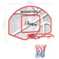 vidaXL Set Canestro da Basket da Parete 66x44,5 cm vidaXL Set Canestro da Basket da Parete 66x44,5 cm