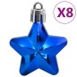 vidaXL Set Palline di Natale 111 pz Blu in Polistirene vidaXL Set Palline di Natale 111 pz Blu in Polistirene