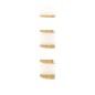 vidaXL Scaffale Angolare a Muro Bianco e Rovere 19x19x123cm Truciolato