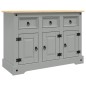 vidaXL Credenza Corona Grigia 112x43x78 cm in Legno di Pino Messicano vidaXL Credenza Corona Grigia 112x43x78 cm in Legno di Pino Messicano