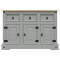 vidaXL Credenza Corona Grigia 112x43x78 cm in Legno di Pino Messicano vidaXL Credenza Corona Grigia 112x43x78 cm in Legno di Pino Messicano