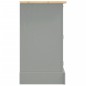 vidaXL Credenza Corona Grigia 112x43x78 cm in Legno di Pino Messicano vidaXL Credenza Corona Grigia 112x43x78 cm in Legno di Pino Messicano