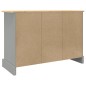 vidaXL Credenza Corona Grigia 112x43x78 cm in Legno di Pino Messicano vidaXL Credenza Corona Grigia 112x43x78 cm in Legno di Pino Messicano