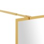 vidaXL Parete per Doccia Walk-in Vetro Trasparente ESG 100x195 cm Oro vidaXL Parete per Doccia Walk-in Vetro Trasparente ESG 100x195 cm Oro