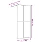 vidaXL Parete per Doccia Walk-in Vetro Trasparente ESG 100x195 cm Oro vidaXL Parete per Doccia Walk-in Vetro Trasparente ESG 100x195 cm Oro