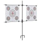 vidaXL Supporto Bersagli di Carta con Fogli di Tiro 78x76cm Acciaio vidaXL Supporto Bersagli di Carta con Fogli di Tiro 78x76cm Acciaio