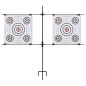vidaXL Supporto Bersagli di Carta con Fogli di Tiro 78x76cm Acciaio vidaXL Supporto Bersagli di Carta con Fogli di Tiro 78x76cm Acciaio