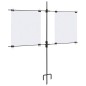vidaXL Supporto Bersagli di Carta con Fogli di Tiro 78x76cm Acciaio vidaXL Supporto Bersagli di Carta con Fogli di Tiro 78x76cm Acciaio