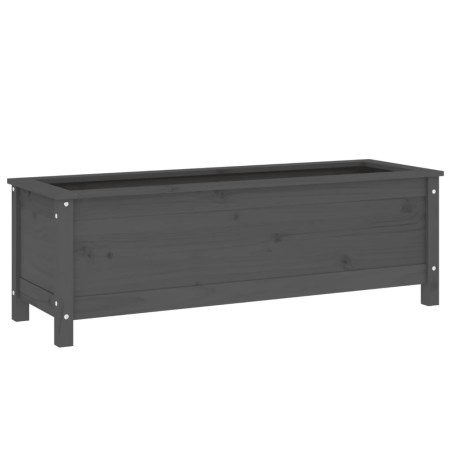 vidaXL Fioriera Rialzata Giardino Grigia 119,5x40x39 cm Massello Pino