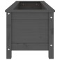 vidaXL Fioriera Rialzata Giardino Grigia 119,5x40x39 cm Massello Pino vidaXL Fioriera Rialzata Giardino Grigia 119,5x40x39 cm Massello Pino
