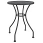 Tavolo da Giardino Ø60x72 cm Rete Metallica Espansa Antracite Tavolo da Giardino Ø60x72 cm Rete Metallica Espansa Antracite