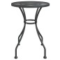 Tavolo da Giardino Ø60x72 cm Rete Metallica Espansa Antracite Tavolo da Giardino Ø60x72 cm Rete Metallica Espansa Antracite