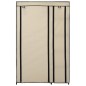 Armadi Pieghevoli 2 pz Crema 110x45x175 cm in Tessuto Armadi Pieghevoli 2 pz Crema 110x45x175 cm in Tessuto