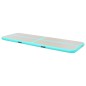 vidaXL Tappetino Ginnastica Gonfiabile e Pompa 700x100x10 cm PVC Verde