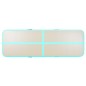 vidaXL Tappetino Ginnastica Gonfiabile e Pompa 700x100x10 cm PVC Verde