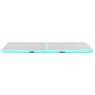 vidaXL Tappetino Ginnastica Gonfiabile e Pompa 700x100x10 cm PVC Verde