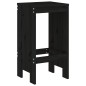 vidaXL Sgabelli da Bar 2pz Neri 40x36x75 cm in Legno Massello di Pino vidaXL Sgabelli da Bar 2pz Neri 40x36x75 cm in Legno Massello di Pino