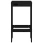 vidaXL Sgabelli da Bar 2pz Neri 40x36x75 cm in Legno Massello di Pino vidaXL Sgabelli da Bar 2pz Neri 40x36x75 cm in Legno Massello di Pino