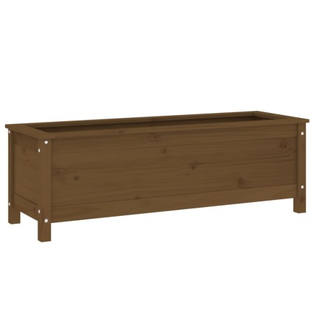 vidaXL Fioriera Rialzata da Giardino Miele 119,5x40x39cm Massello Pino