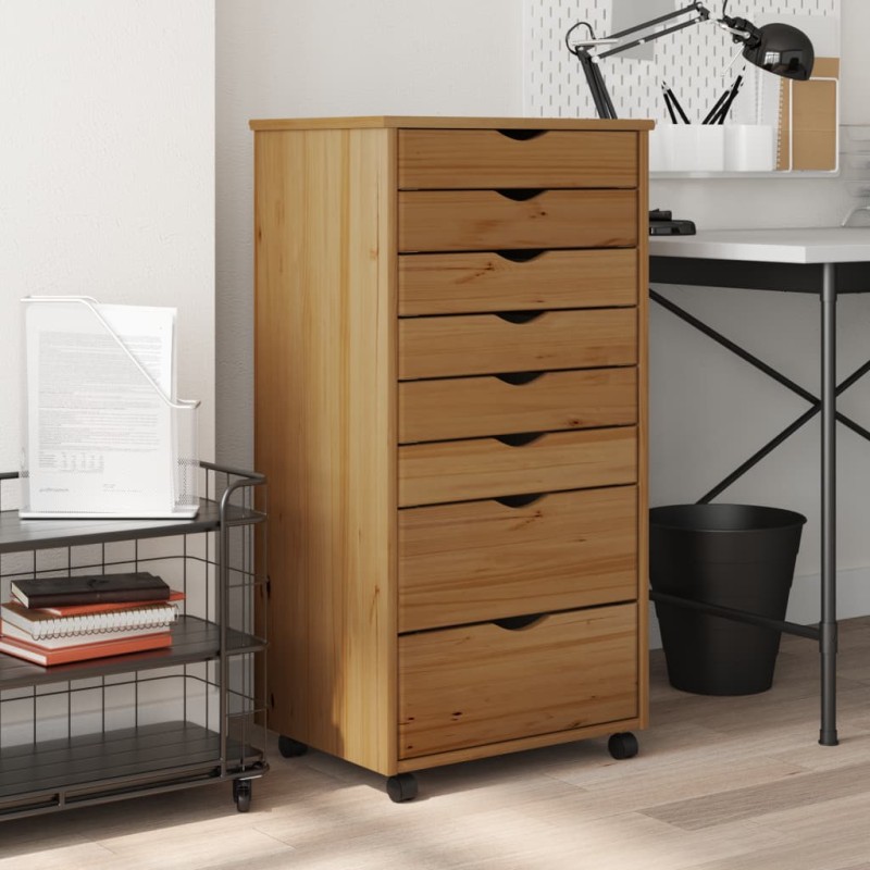 vidaXL Armadietto Rotante con Cassetti MOSS Miele Legno Massello Pino vidaXL Armadietto Rotante con Cassetti MOSS Miele Legno Massello Pino