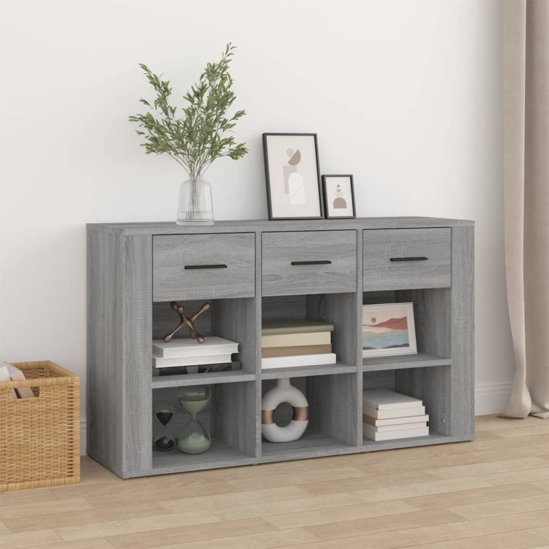 Credenza Grigio Sonoma 100x30x59,5 cm in Legno Multistrato Credenza Grigio Sonoma 100x30x59,5 cm in Legno Multistrato