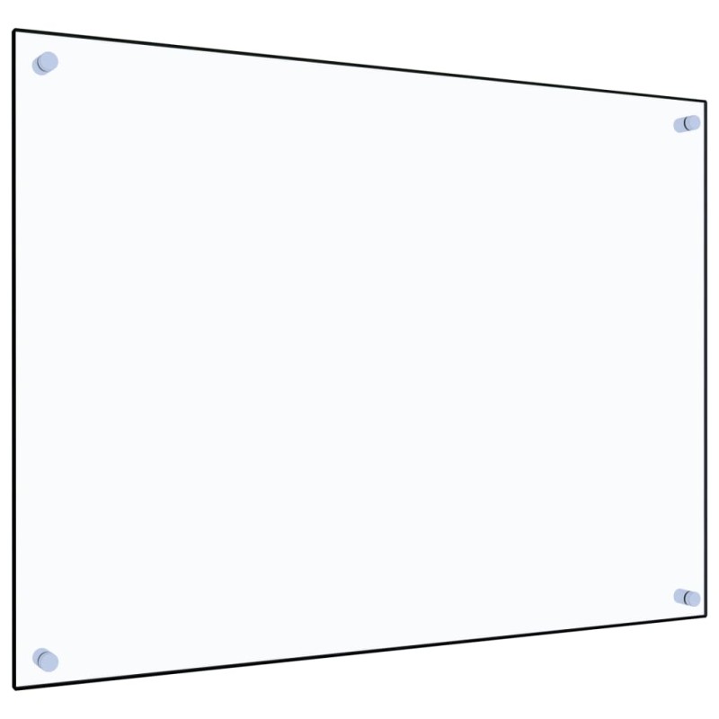 vidaXL Paraschizzi per Cucina Trasparente 80x60 cm in Vetro Temperato vidaXL Paraschizzi per Cucina Trasparente 80x60 cm in Vetro Temperato