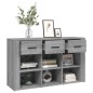 Credenza Grigio Sonoma 100x30x59,5 cm in Legno Multistrato Credenza Grigio Sonoma 100x30x59,5 cm in Legno Multistrato