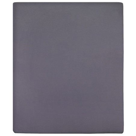 vidaXL Lenzuola con Angoli Jersey 2 pz Antracite 160x200 cm Cotone