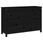 vidaXL Fioriera Rialzata Giardino Nera 119,5x40x78 cm Massello Pino vidaXL Fioriera Rialzata Giardino Nera 119,5x40x78 cm Massello Pino
