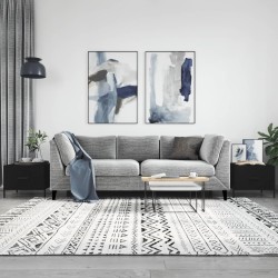 vidaXL Tavolini da Salotto 2 pz Neri 50x50x40 cm in Legno Multistrato