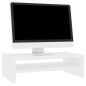 vidaXL Supporto per Monitor Bianco 42x24x13 cm Legno Multistrato vidaXL Supporto per Monitor Bianco 42x24x13 cm Legno Multistrato