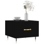 vidaXL Tavolini da Salotto 2 pz Neri 50x50x40 cm in Legno Multistrato