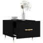 vidaXL Tavolini da Salotto 2 pz Neri 50x50x40 cm in Legno Multistrato