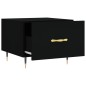 vidaXL Tavolini da Salotto 2 pz Neri 50x50x40 cm in Legno Multistrato