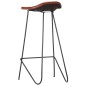 vidaXL Set da Bar 7 pz in Legno Massello di Acacia e Vera Pelle vidaXL Set da Bar 7 pz in Legno Massello di Acacia e Vera Pelle