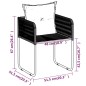 vidaXL Set Mobili da Pranzo per Giardino 3 pz Nero vidaXL Set Mobili da Pranzo per Giardino 3 pz Nero