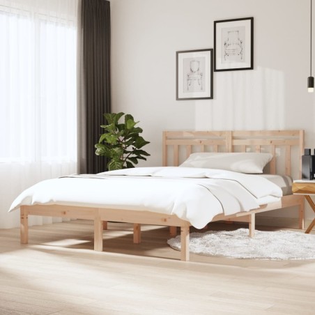 vidaXL Giroletto in Legno Massello 150x200 cm 5FT King Size