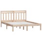 vidaXL Giroletto in Legno Massello 150x200 cm 5FT King Size vidaXL Giroletto in Legno Massello 150x200 cm 5FT King Size