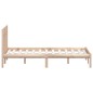 vidaXL Giroletto in Legno Massello 150x200 cm 5FT King Size vidaXL Giroletto in Legno Massello 150x200 cm 5FT King Size