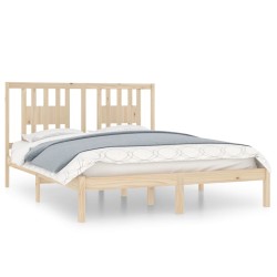 vidaXL Giroletto in Legno Massello 150x200 cm 5FT King Size