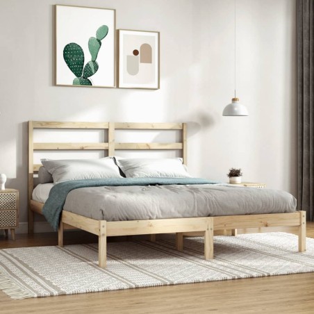 vidaXL Giroletto in Legno Massello 150x200 cm 5FT King Size