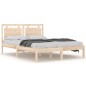 vidaXL Giroletto in Legno Massello 150x200 cm 5FT King Size vidaXL Giroletto in Legno Massello 150x200 cm 5FT King Size