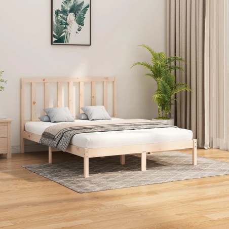 vidaXL Giroletto in Legno Massello 150x200 cm 5FT King Size