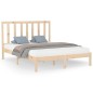 vidaXL Giroletto in Legno Massello 150x200 cm 5FT King Size vidaXL Giroletto in Legno Massello 150x200 cm 5FT King Size
