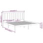 vidaXL Giroletto in Legno Massello 150x200 cm 5FT King Size vidaXL Giroletto in Legno Massello 150x200 cm 5FT King Size