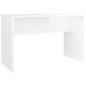 vidaXL Set Tavolo da Toeletta Bianco Lucido con LED Legno Multistrato vidaXL Set Tavolo da Toeletta Bianco Lucido con LED Legno Multistrato