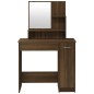 vidaXL Set Tavolo da Toeletta Rovere Marrone 86,5x35x136 cm vidaXL Set Tavolo da Toeletta Rovere Marrone 86,5x35x136 cm