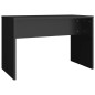 vidaXL Set Tavolo da Toeletta con LED Nero in Legno Multistrato vidaXL Set Tavolo da Toeletta con LED Nero in Legno Multistrato
