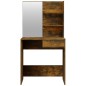 vidaXL Set Tavolo da Toeletta Rovere Fumo 74,5x40x141 cm vidaXL Set Tavolo da Toeletta Rovere Fumo 74,5x40x141 cm